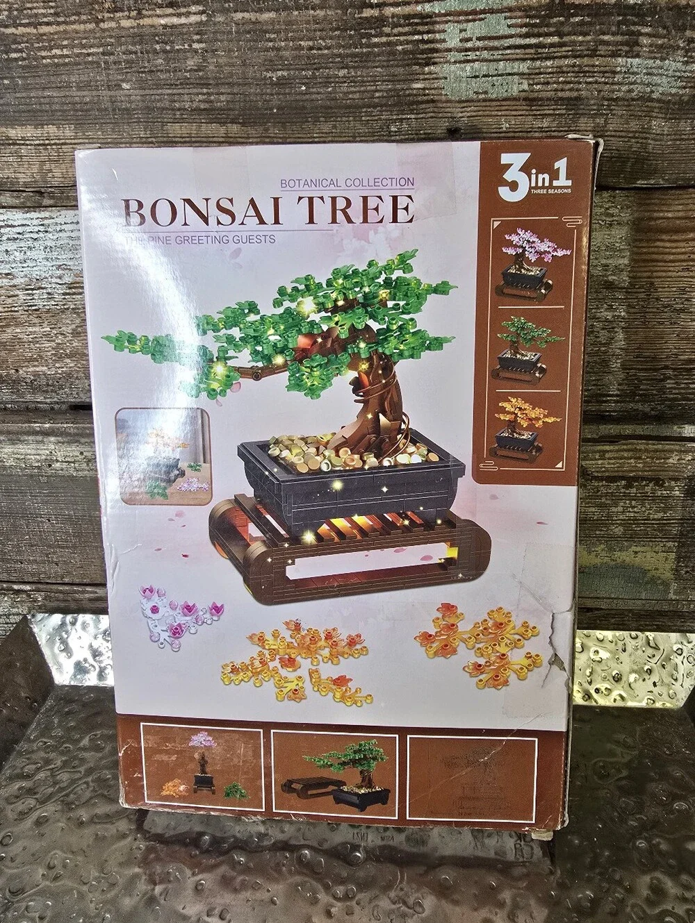 Bonsai Tree Building BlocksKit - Pink Blossom, NEW